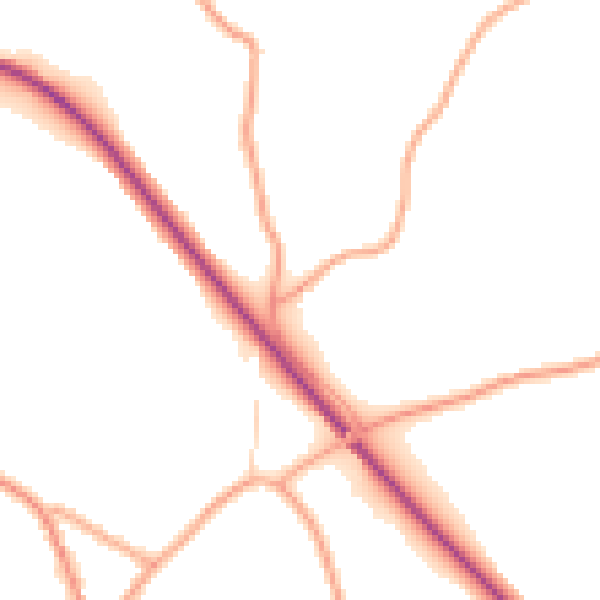 Daytime road noise heatmap for CM3 1BE