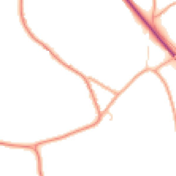 Daytime road noise heatmap for CM3 1BG