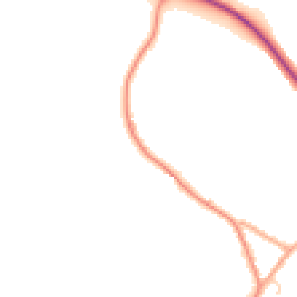 Daytime road noise heatmap for CM3 1BQ