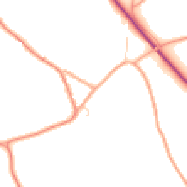 Daytime road noise heatmap for CM3 1BS