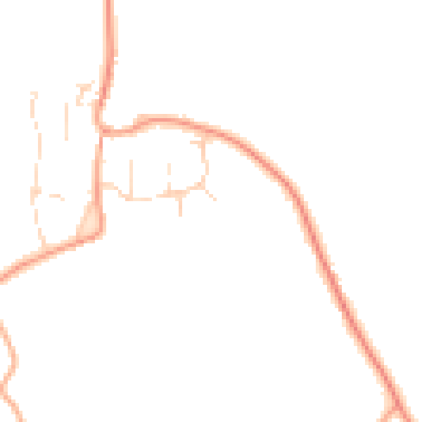 Daytime road noise heatmap for CM3 1DD