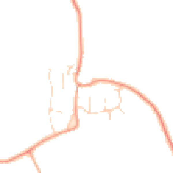 Daytime road noise heatmap for CM3 1DE