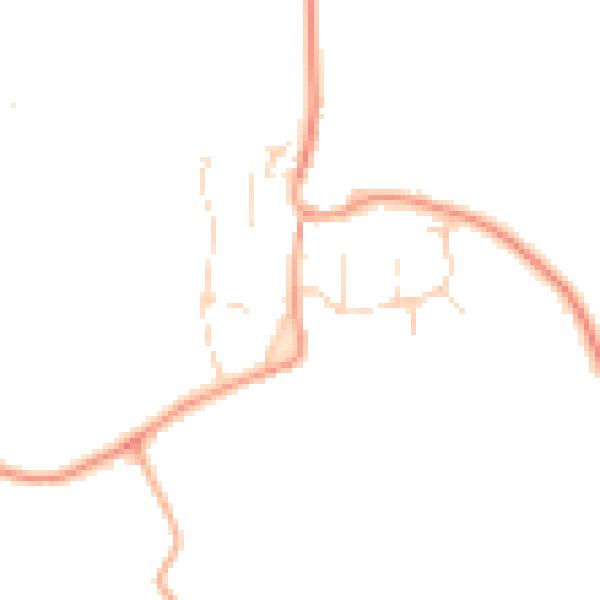 Daytime road noise heatmap for CM3 1DF