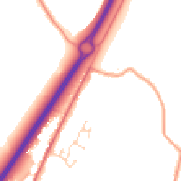 Daytime road noise heatmap for CM3 1FA