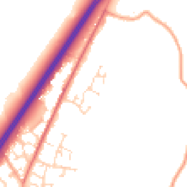 Daytime road noise heatmap for CM3 1FR