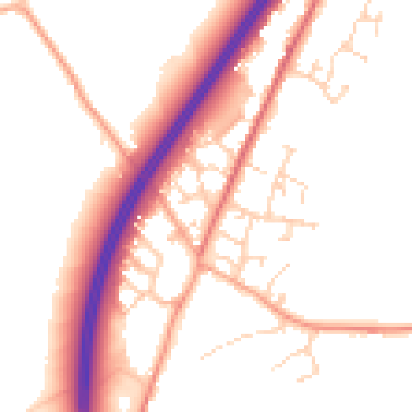 Daytime road noise heatmap for CM3 1GT