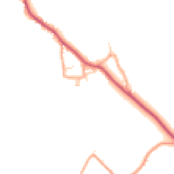 Daytime road noise heatmap for CM3 1LF