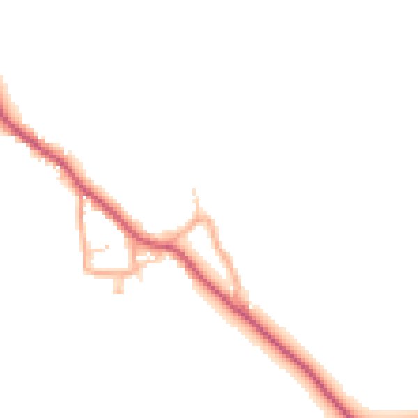 Daytime road noise heatmap for CM3 1LH