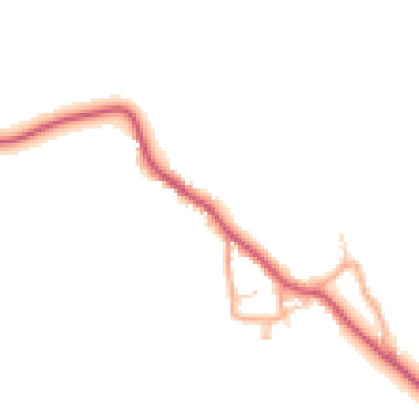 Daytime road noise heatmap for CM3 1LL
