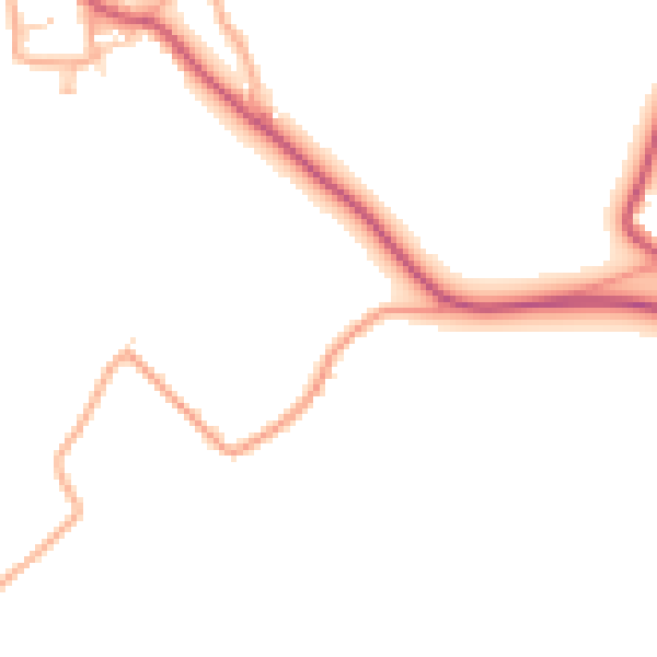 Daytime road noise heatmap for CM3 1LP