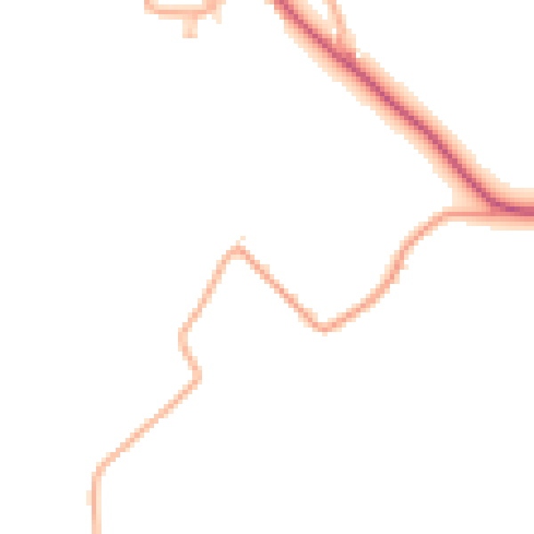 Daytime road noise heatmap for CM3 1LW