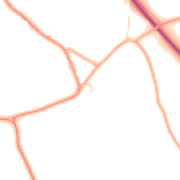 Daytime road noise heatmap for CM3 1RE