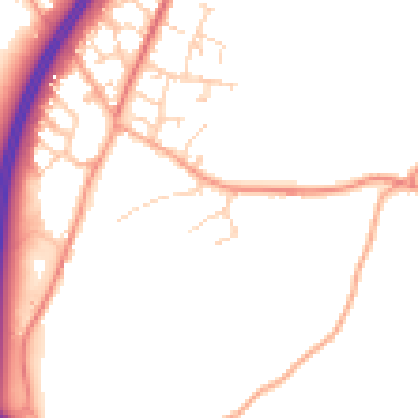 Daytime road noise heatmap for CM3 1RT