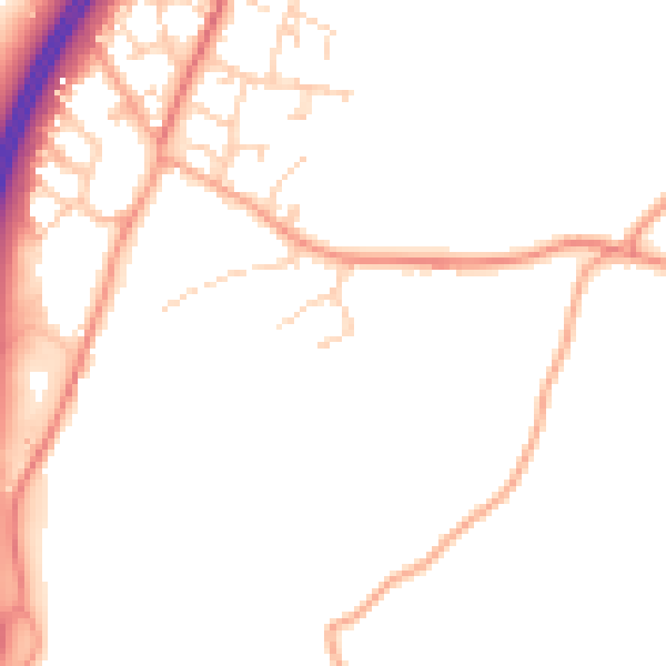 Daytime road noise heatmap for CM3 1RX