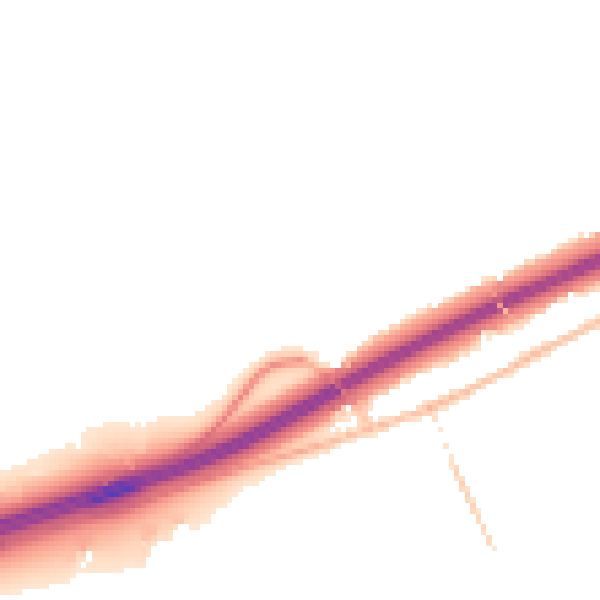 Night-time road noise heatmap for CM3 2DJ