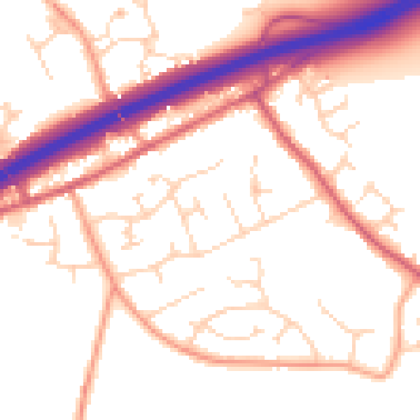 Daytime road noise heatmap for CM3 2ER