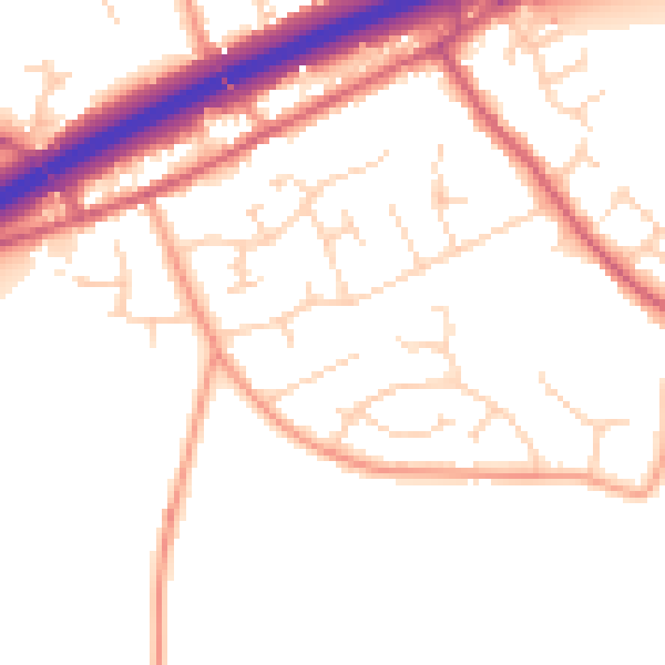 Daytime road noise heatmap for CM3 2FA