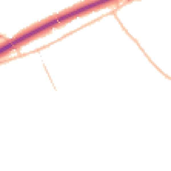 Night-time road noise heatmap for CM3 2FA