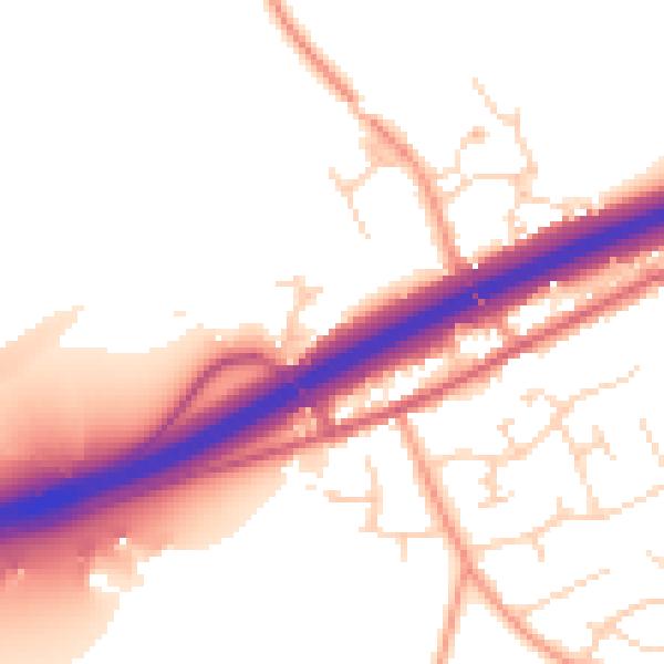 Daytime road noise heatmap for CM3 2FH