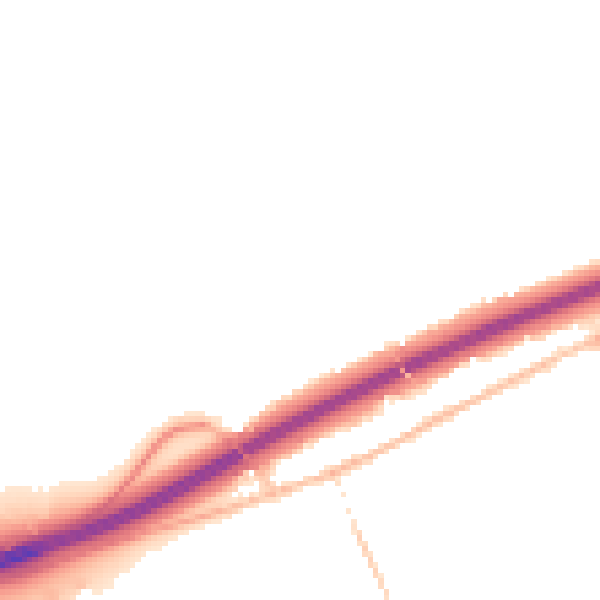 Night-time road noise heatmap for CM3 2FL