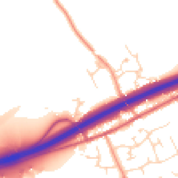 Daytime road noise heatmap for CM3 2FN