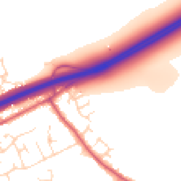 Daytime road noise heatmap for CM3 2GD