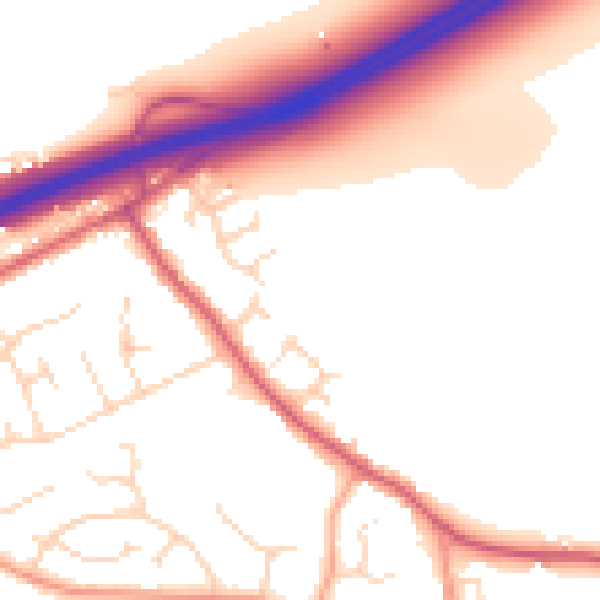 Daytime road noise heatmap for CM3 2GH