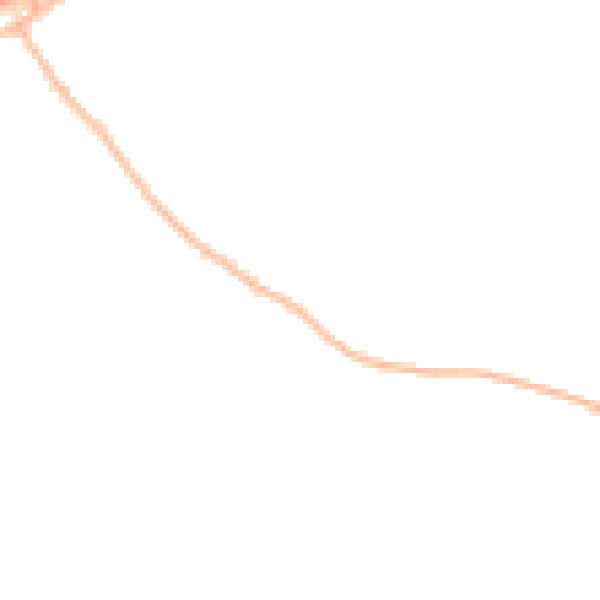 Night-time road noise heatmap for CM3 2JF