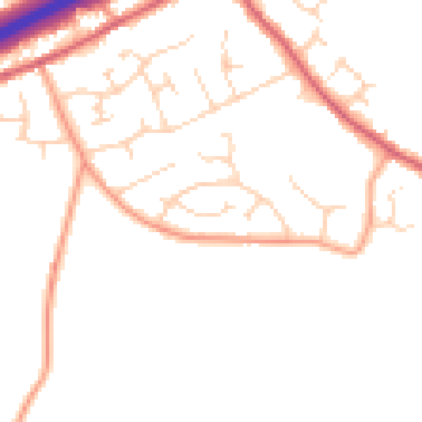 Daytime road noise heatmap for CM3 2LL