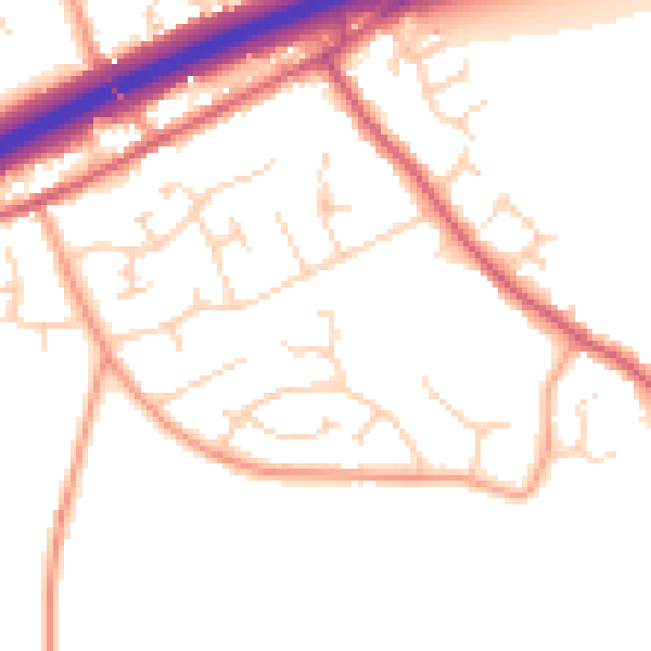 Daytime road noise heatmap for CM3 2LR