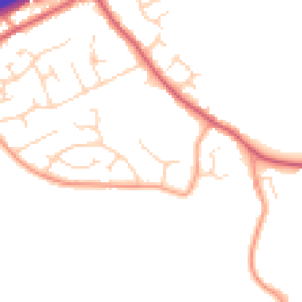 Daytime road noise heatmap for CM3 2LS