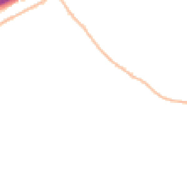 Night-time road noise heatmap for CM3 2LS