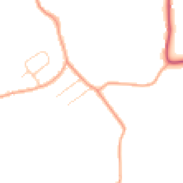 Daytime road noise heatmap for CM3 2LY