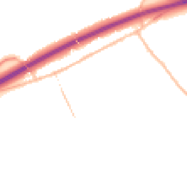 Night-time road noise heatmap for CM3 2RU