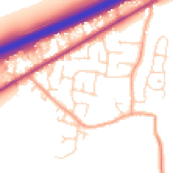 Daytime road noise heatmap for CM3 3DD