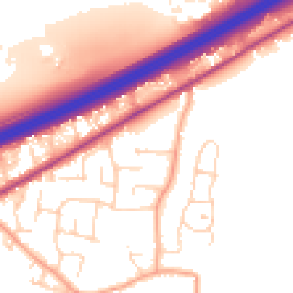 Daytime road noise heatmap for CM3 3DR