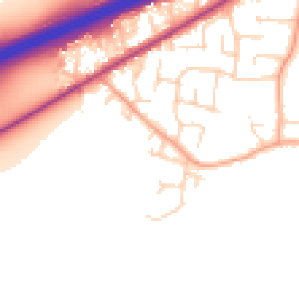 Daytime road noise heatmap for CM3 3EX