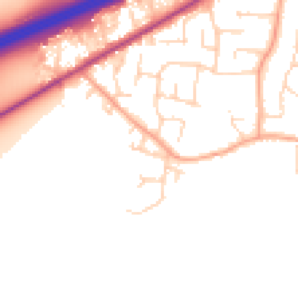 Daytime road noise heatmap for CM3 3FF