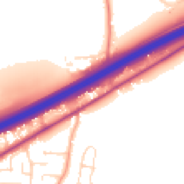 Daytime road noise heatmap for CM3 3FT