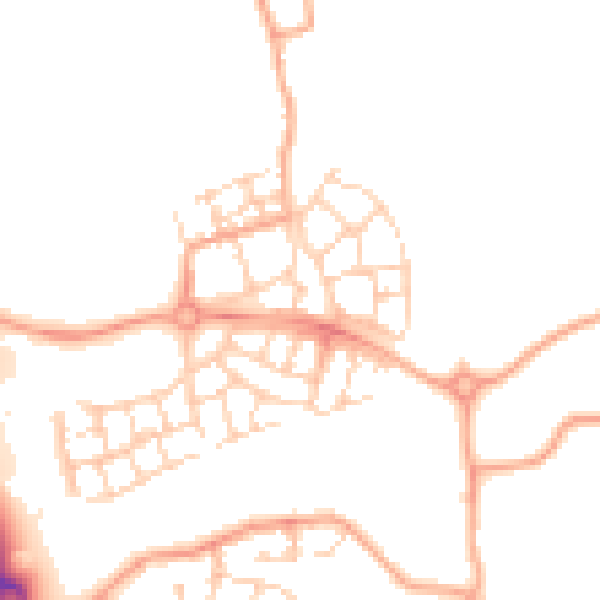 Daytime road noise heatmap for CM3 3FW