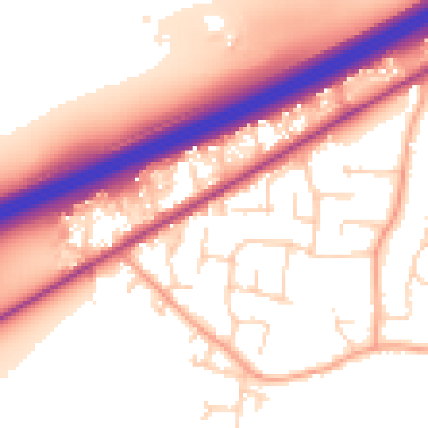 Daytime road noise heatmap for CM3 3GA