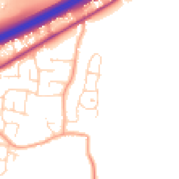 Daytime road noise heatmap for CM3 3GU