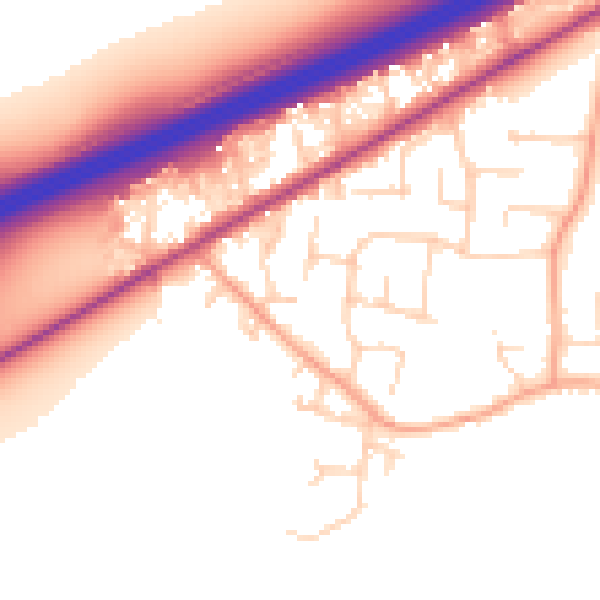 Daytime road noise heatmap for CM3 3GX