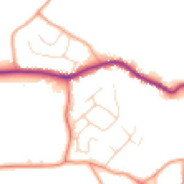 Daytime road noise heatmap for CM3 4DB
