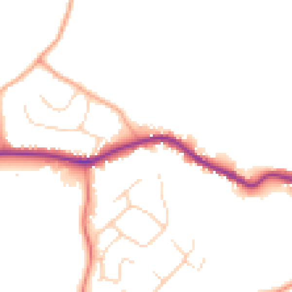Daytime road noise heatmap for CM3 4DL