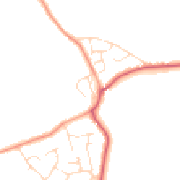 Daytime road noise heatmap for CM3 4EU