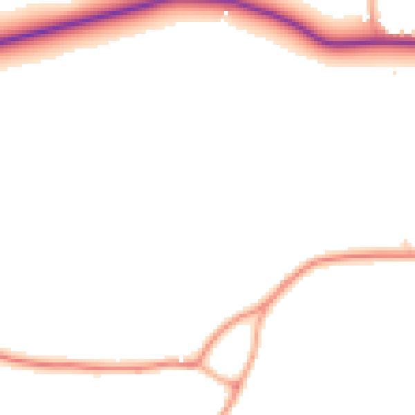 Daytime road noise heatmap for CM3 4FA