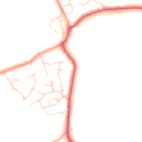 Daytime road noise heatmap for CM3 4HA