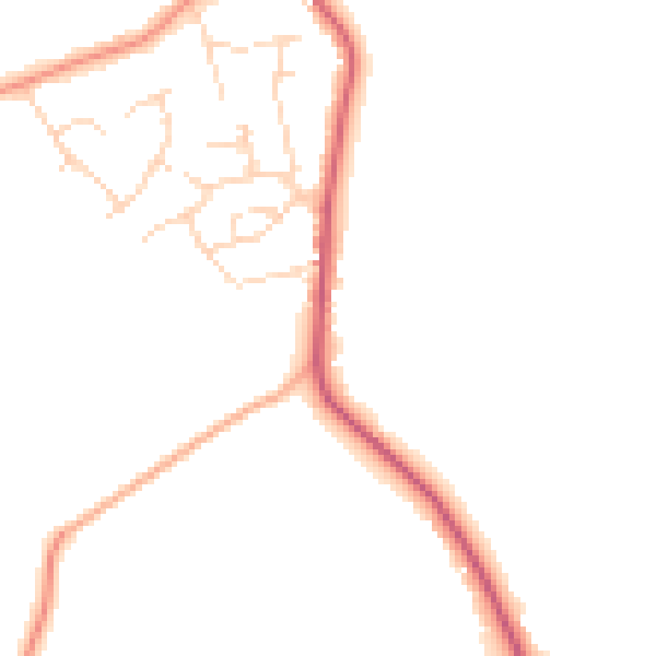 Daytime road noise heatmap for CM3 4HE