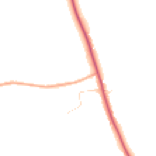 Daytime road noise heatmap for CM3 4HL